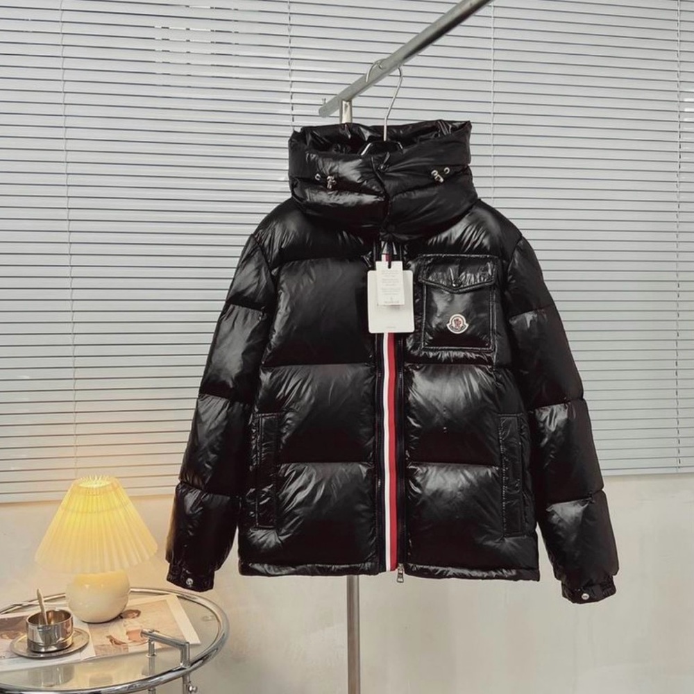 Moncler Shiny Black Puffer Jacket